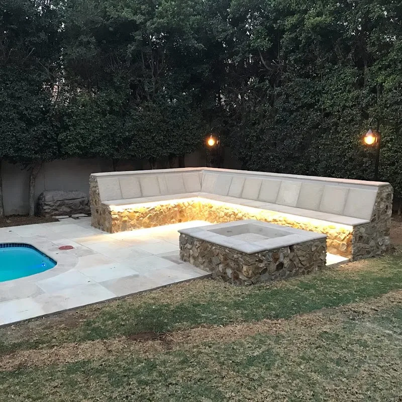 Completed boma and outdoor living area